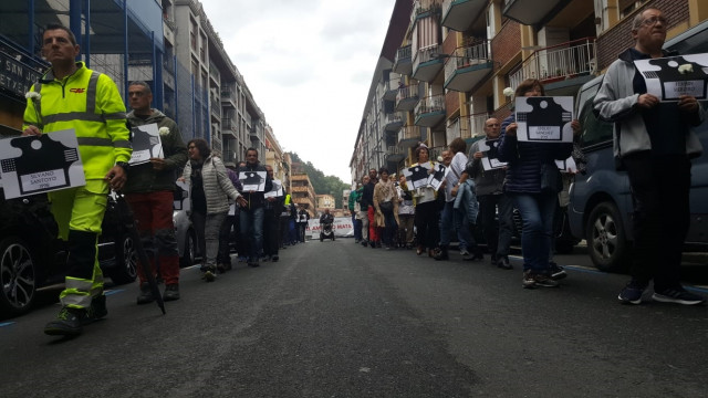 Archivo - Concentración contra el amianto en Beasain.