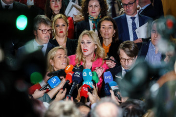 Archivo - La consejera de Economía, Hacienda y Fondos Europeos de la Junta de Andalucía, Carolina España, tras abandonar junto al resto de comunidades del PP una reunión del CPFF. (Foto de archivo