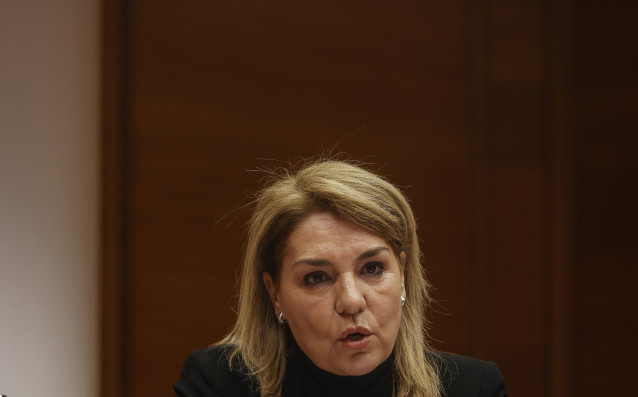 Archivo - La vicepresidenta y consellera de Servicios Sociales, Igualdad y Vivienda, Susana Camarero, durante una rueda de prensa