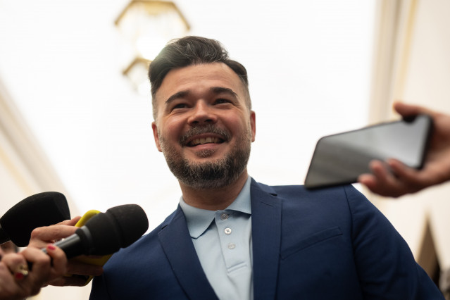 El portavoz de ERC en el Congreso, Gabriel Rufián.