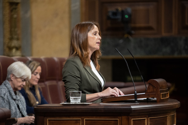 Archivo - La diputada del PSOE Milena Herrera.