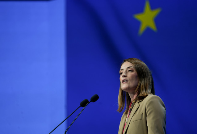 La presidenta del Parlamento Europeo, Roberta Metsola.