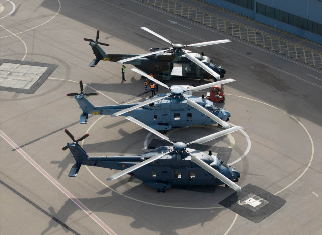 Archivo - Helicópteros de Airbus.
