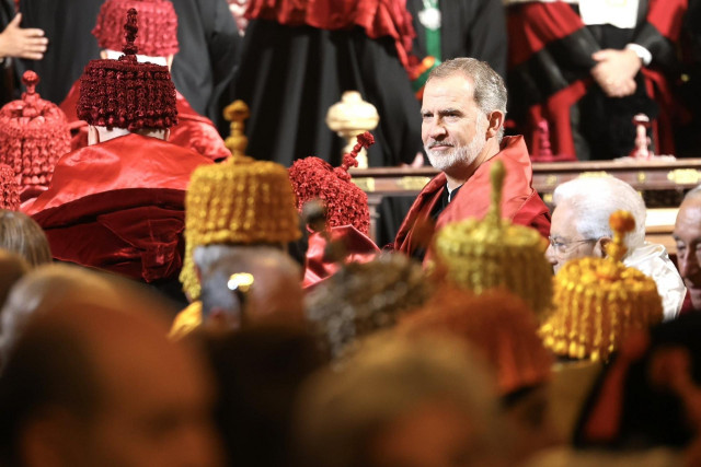El Rey Felipe VI recibe el doctor honoris causa de Derecho por la Universidad de Coimbra (Portugal)