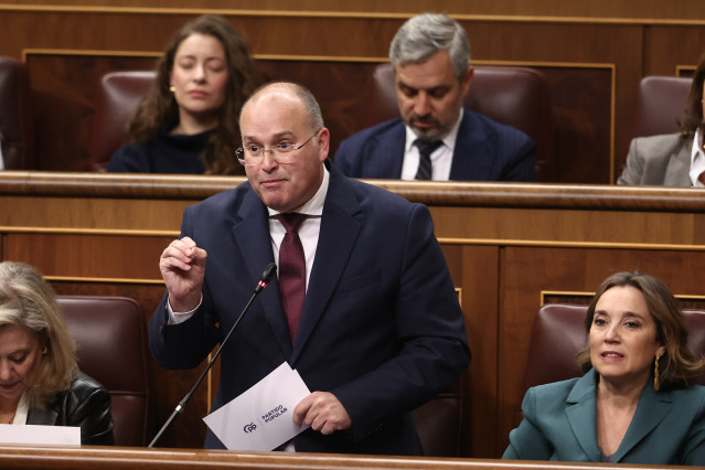 Archivo - El portavoz del PP en el Congreso, Miguel Tellado, a 12 de febrero de 2025, en Madrid (España).