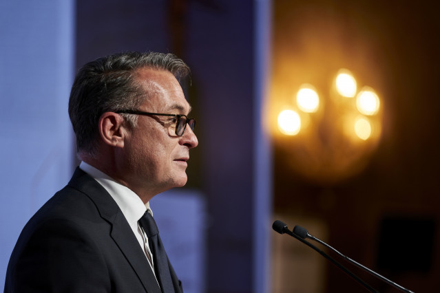 Archivo - El presidente del Deutsche Bundesbank, Joachim Nagel, interviene en la ceremonia de entrega del premio ‘José Echegaray’ de elEconomista.es en el hotel Four Seasons, a 2 de noviembre de 2022, en Madrid (España). Este galardón reconoce a aquellas