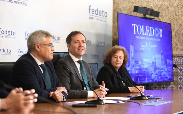 El alcalde de Toledo, Carlos Velázquez, en Fedeto