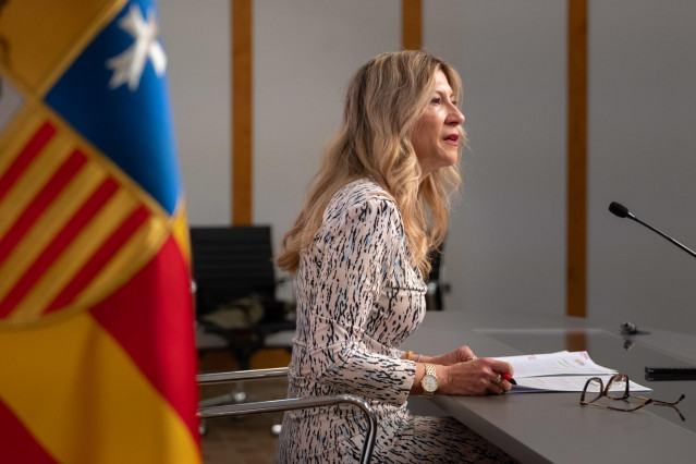 La vicepresidenta del Gobierno de Aragón, Mar Vaquero.