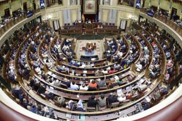Archivo - Plano general del hemiciclo del Congreso