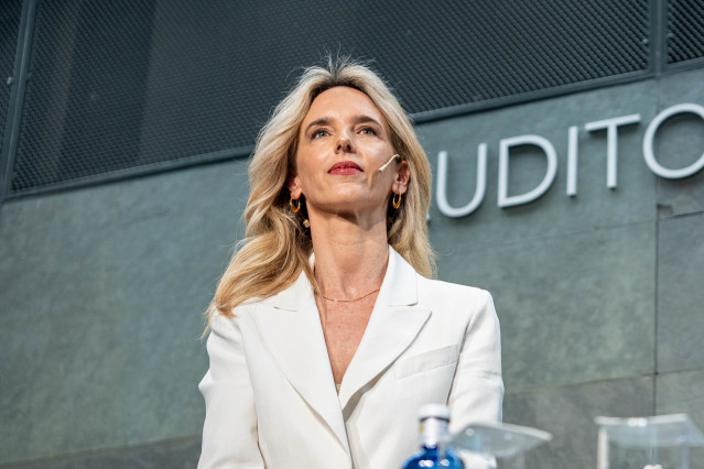 La diputada el PP Cayetana Álvarez de Toledo durante la presentación del libro ‘España tiene solución’, en la Fundación Rafael del Pino, a 14 de mayo de 2025, en Madrid (España).