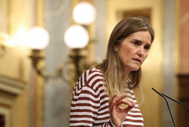 La vicepresidenta tercera y ministra para la Transición Ecológica y Energía, Sara Aagesen, ayer en el Congreso de los Diputados.