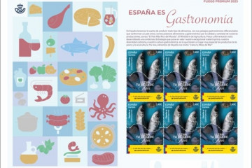 Sello dedicado a la gastronomía