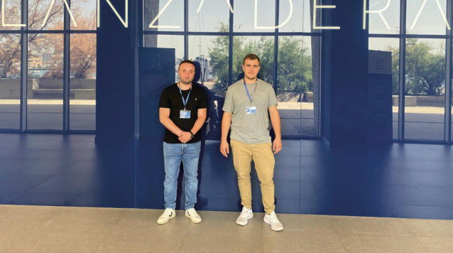 Foto de los fundadores de Innporting, de izquierda a derecha: Lewan Barbakadze CEO y Rubén Graf CTO.