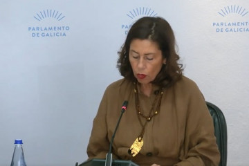 La directora xeral, María Sol Díaz Mouteira, durante la celebración de la comisión, a 16 de mayo de 2025.