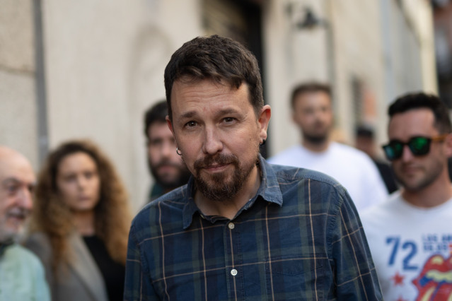 Archivo - El exvicepresidente y exsecretario general de Podemos Pablo Iglesias, a su llegada a la presentación de su nuevo libro 'Enemigos íntimos', en la Taberna Garibaldi, a 8 de abril de 2025, en Madrid (España).