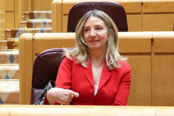 Archivo - La portavoz del PP en el Senado, Alicia García, durante un pleno en el Senado, a 9 de abril de 2025, en Madrid (España).