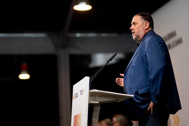 Archivo - El presidente de ERC, Oriol Junqueras, a 16 de marzo de 2025, en Martorell, Barcelona, Cataluña (España).