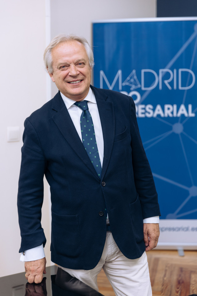 Archivo - El presidente de Madrid Foro Empresarial, Hilario Alfaro