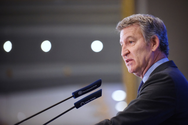 El presidente del PP, Alberto Núñez Feijóo