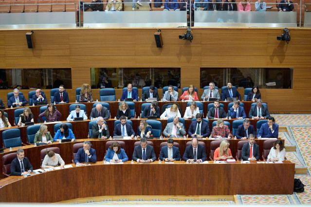 Archivo - Vista de una sesión de control al Gobierno de la Comunidad de Madrid, en la Asamblea de Madrid, a 30 de abril de 2024, en Madrid (España).