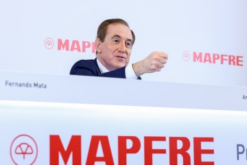 Archivo - El presidente de Mapfre, Antonio Huertas, durante la presentación de resultados de Mapfre, en su sede de Madrid, a 14 de febrero de 2024, en Madrid (España).