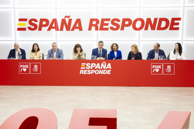 Reunión de la Ejecutiva Federal del PSOE, en la sede de la calle Ferraz.
