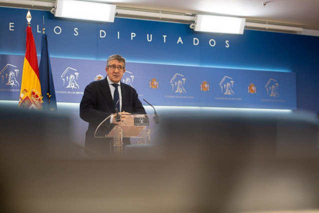 El portavoz del PSOE en el Congreso de los Diputados, Patxi López, a 13 de mayo de 2025, en Madrid (España).