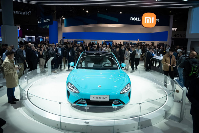 Archivo - Coche Xiaomi SU7