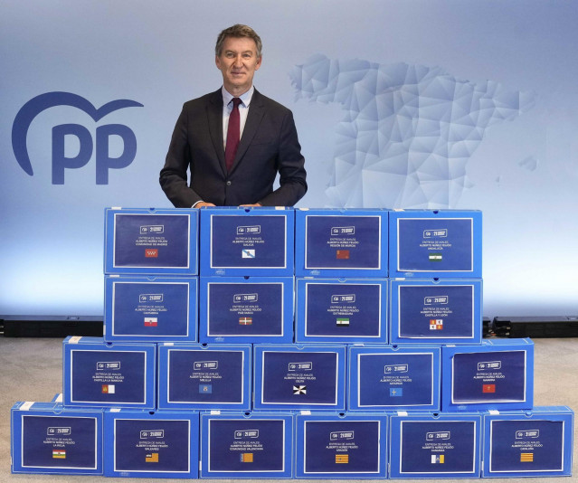 Fotos Pte Pp Alberto Núñez Feijóo Presentación Avales