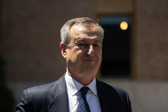 El CEO del Banco Sabadell, César González-Bueno, durante la primera jornada del VI Foro Internacional Expansión, en el Parador de Alcalá de Henares, a 21 de mayo de 2025, en Alcalá de Henares, Madrid (España).
