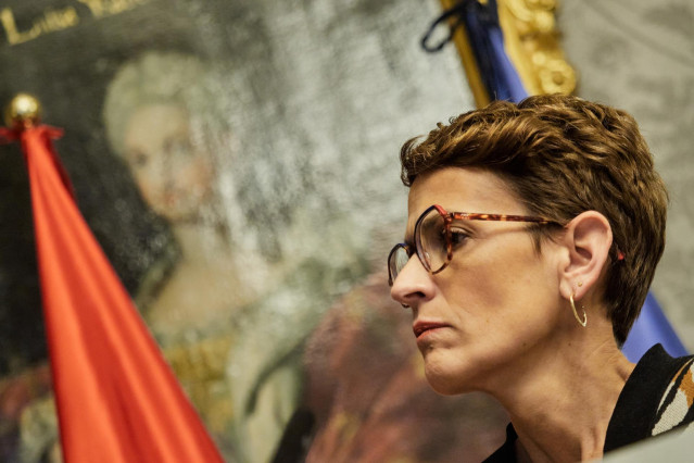 Archivo - La presidenta del Gobierno de Navarra, María Chivite.