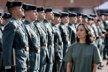 Archivo - La directora general de la Guardia Civil, Mercedes González, preside la entrega de diplomas de la 170ª promoción de Guardias Jóvenes de Valdemoro. En el colegio de Guardias Jóvenes 