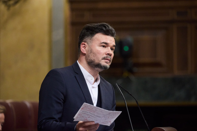 El portavoz de ERC en el Congreso, Gabriel Rufián.