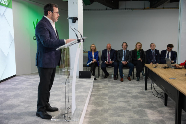 Archivo - El portavoz de Vox, José Antonio Fúster, a 12 de febrero de 2025, en Madrid (España).