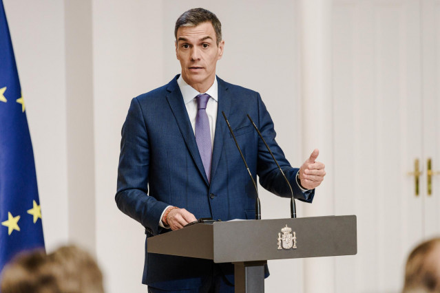 El presidente del Gobierno, Pedro Sánchez
