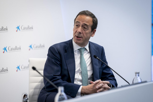 El consejero delegado de Caixabank, Gonzalo Gortázar, a 8 de mayo de 2025, en Madrid (España).