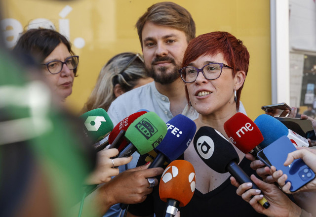 Archivo - La secretaria general de Més y coportavoz de Compromís, Agueda Micó, ofrece una rueda de prensa del acuerdo con Sumar para concurrir juntos el 23-J, en la Sede de Compromís, a 9 de junio de 2023, en Valencia, Comunidad Valenciana (España). Compr