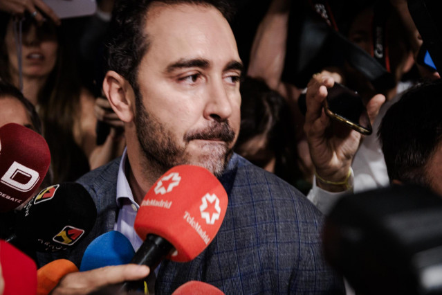 El empresario Víctor de Aldama asiste a la comparecencia de la exmilitante socialista Leire Díez