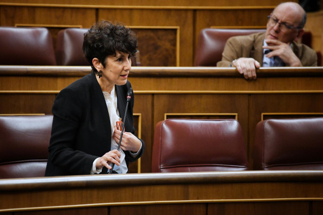 Archivo - La diputada del PNV Maribel Vaquero, durante una sesión plenaria en el Congreso de los Diputados.