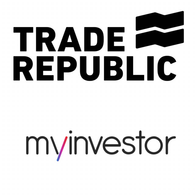 Archivo - Logos de Trade Republic y MyInvestor