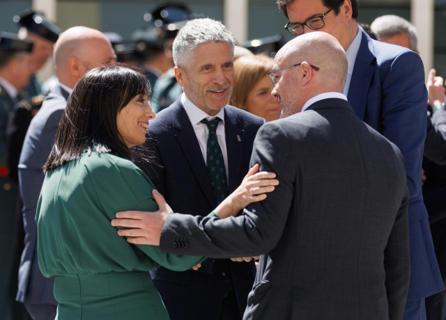 Archivo - La directora de la Guardia Civil, Mercedes González, y el ministro del Interior, Fernando Grande-Marlaska, en la toma de posesión de la primera