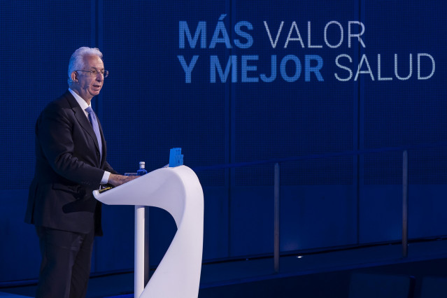 El director general de SegurCaixa Adeslas, Javier Murillo, durante la la apertura del XIII Foro de Seguros de Salud.