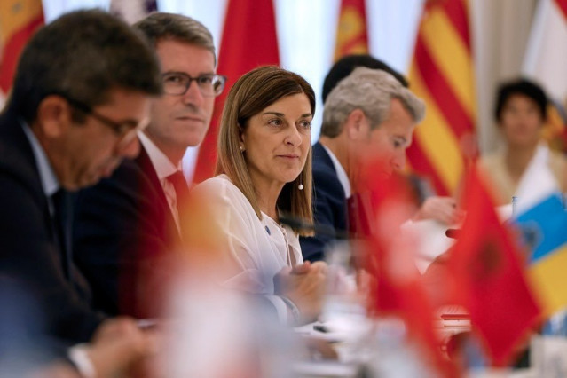 María José Sáenz de Buruaga en la Conferencia de Presidentes