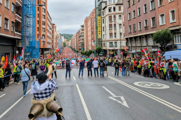 Manifestación de Gure Esku en Bilbao