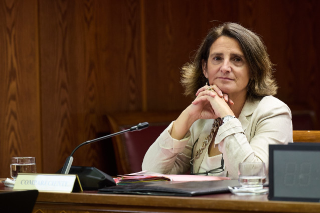 La exministra y vicepresidenta primera y comisaria de Competencia de la Comisión Europea, Teresa Ribera, comparece durante la comisión sobre el ‘caso Koldo’ en el Senado, a 9 de junio de 2025, en Madrid (España).