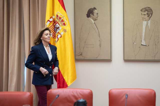 Archivo - La exministra de Defensa y ex secretaria general del Partido Popular María Dolores Cospedal.