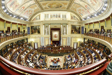Archivo - Plano general del hemiciclo del Congreso