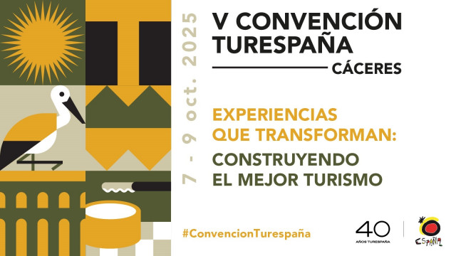 Abierto el plazo de inscripción para participar en la V Convención Turespaña, del 7 al 9 de octubre en Cáceres.