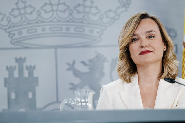 La ministra Portavoz, de Educación, Formación Profesional y Deportes, Pilar Alegría.