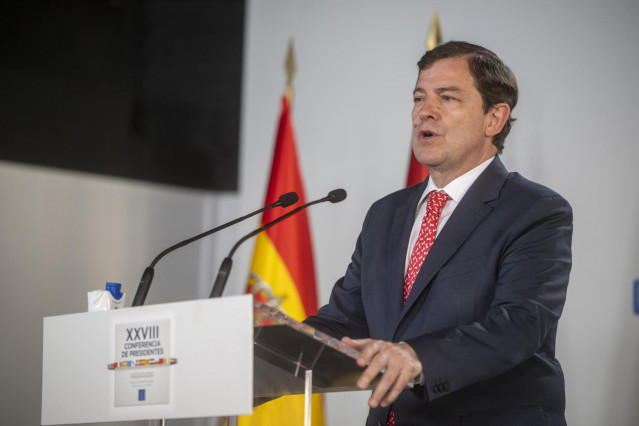El presidente de la Junta de Castilla y León, Alfonso Fernández Mañueco. Archivo.